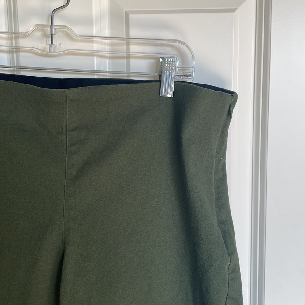 OLD NAVY Flat Front Side Zipper Olive Green Pants, 16